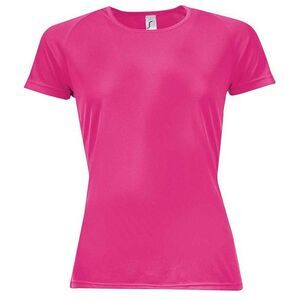 SOLS Womens/Ladies Sporty  T-Shirt / Neon Pink